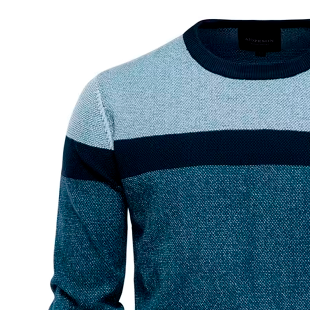 Pull en maille tricolore