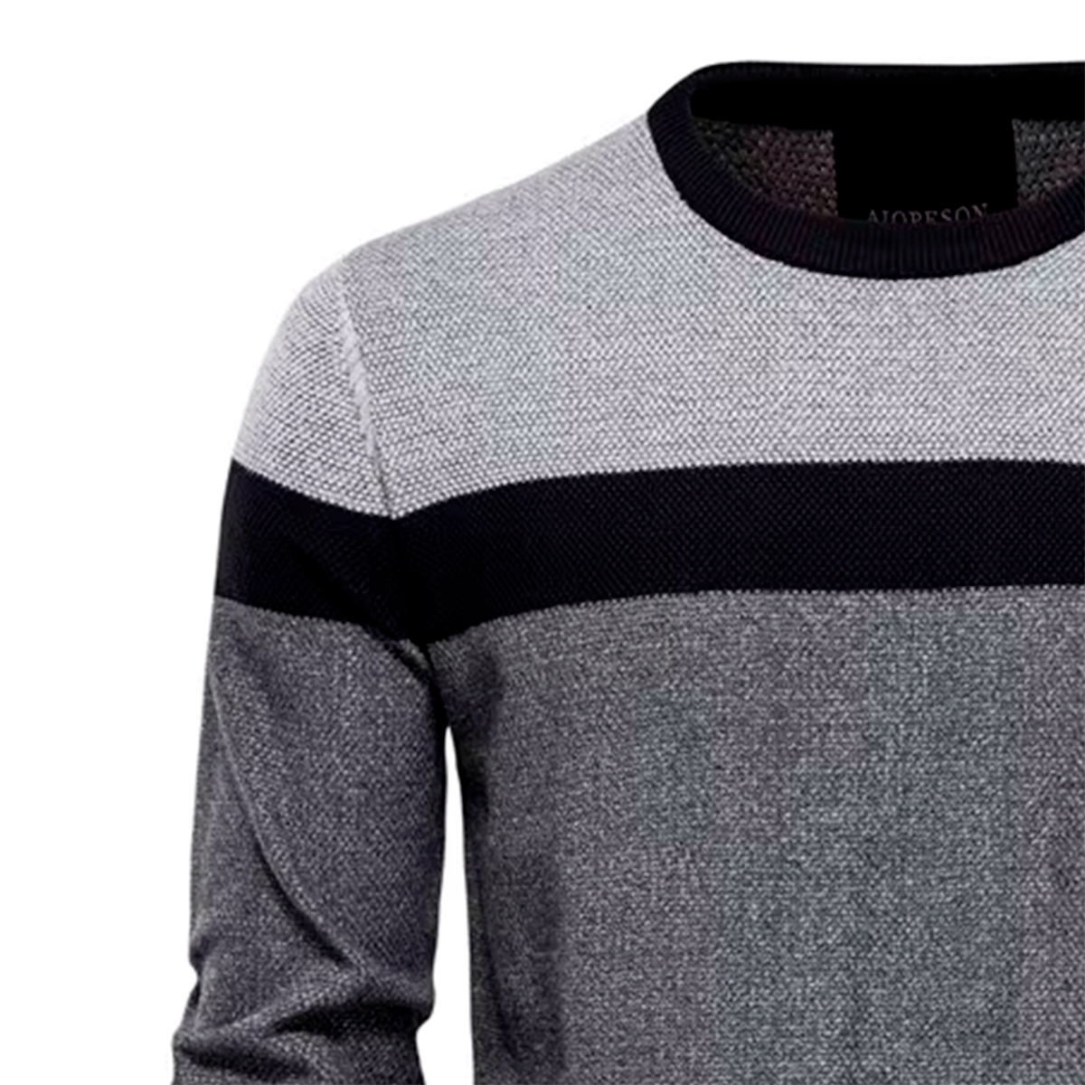 Pull en maille tricolore